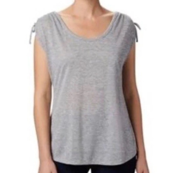 Columbia Mount Carmel Scoop Neckline Ruched Sleeve Tank Top Size Large - Picture 1 of 10